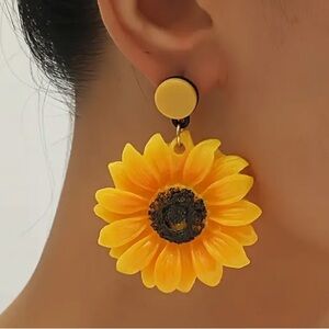 SUNFLOWER Drop Earrings